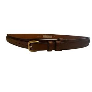 Yoder Leather Company Premium Genuine Leather Men's Brown Western Belt Size 36